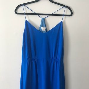 Blue J Crew racerback long dress